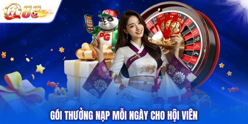 Gói thưởng nạp mỗi ngày cho hội viên